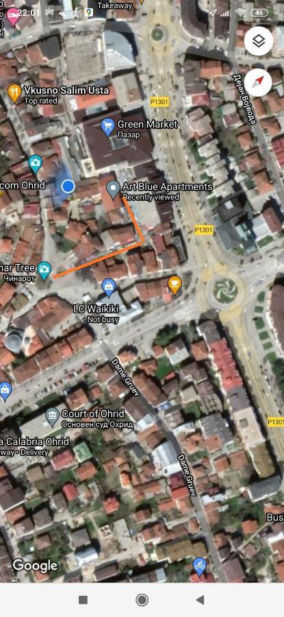 אוהריד Art Blue Apartments מראה חיצוני תמונה